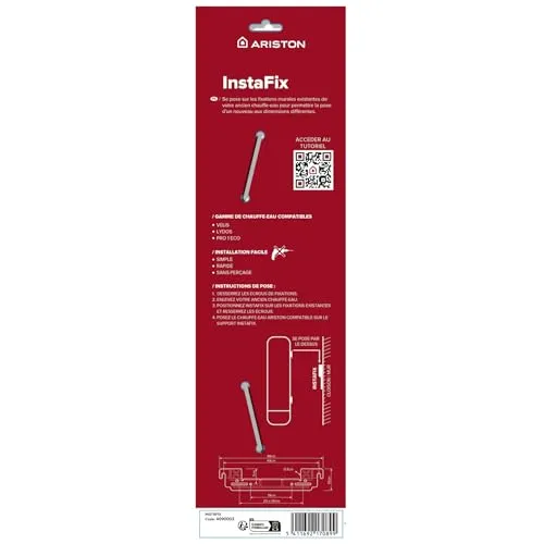 Ariston Hotpoint Instafix support mural sans perçage 50-100 L