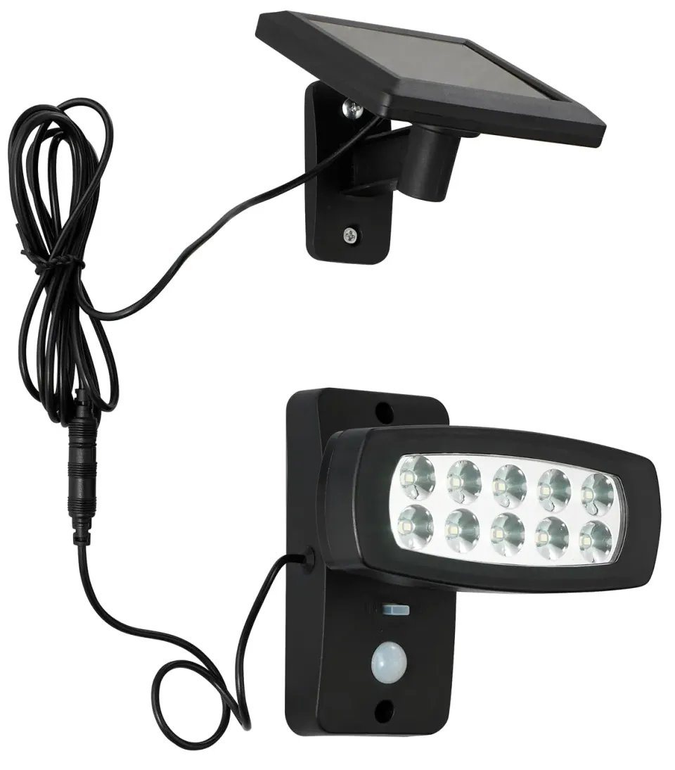 Voltman DIO065023 applique solaire détecteur noir 150 lm