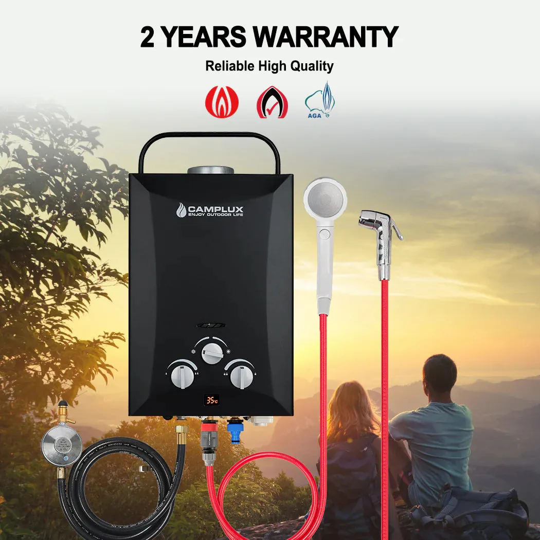Camplux 8 L chauffe-eau gaz portable douche camping