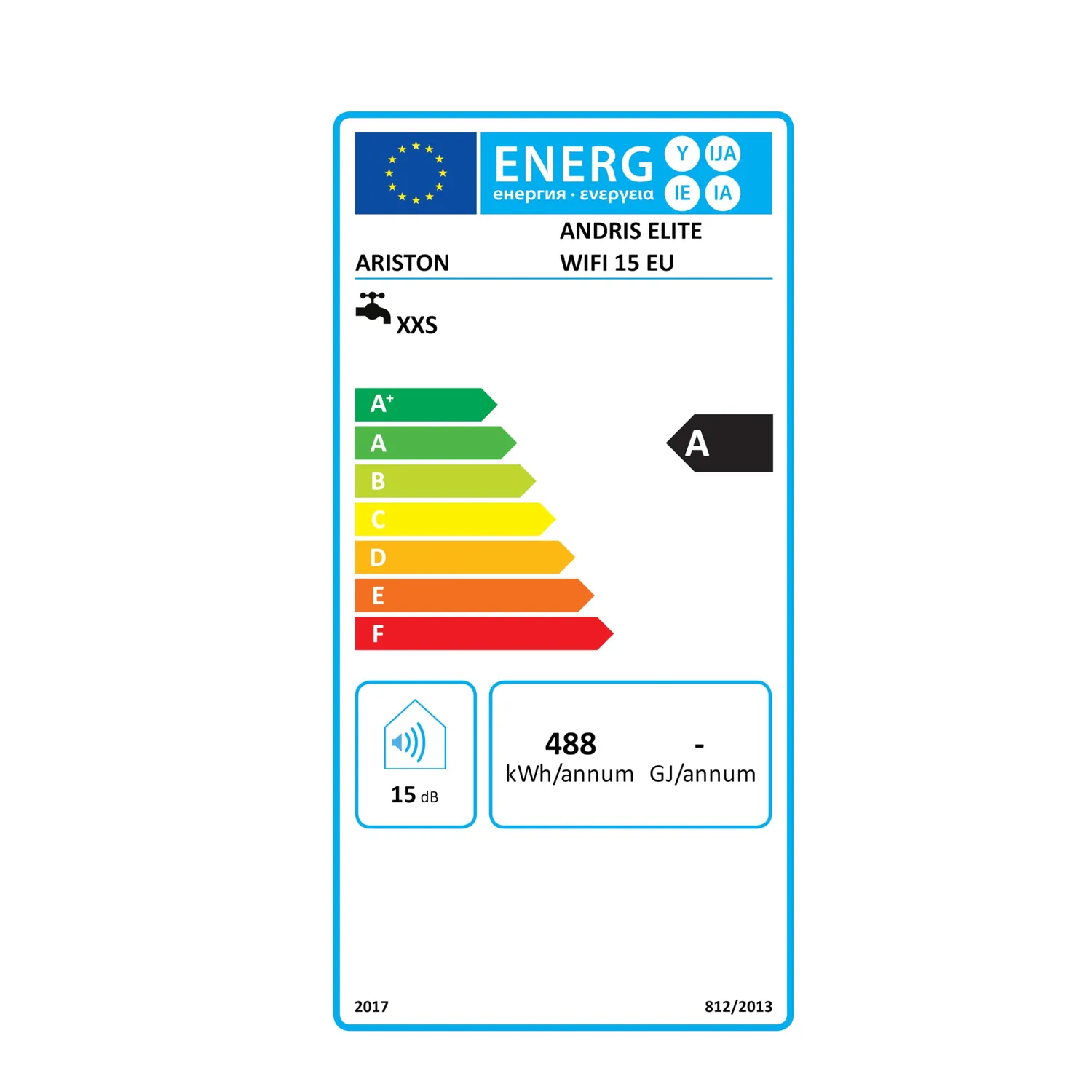Ariston Hotpoint Andris Elite Wifi chauffe-eau 15 L sur-évier 2000W