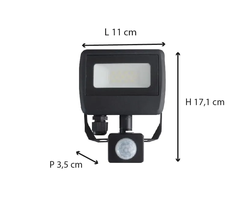 Voltman DIO065032 projecteur LED 10W avec détecteur