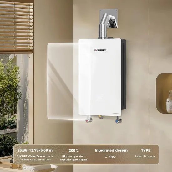 Camplux Chauffe-eau gaz sans réservoir 4.22 GPM intérieur propane