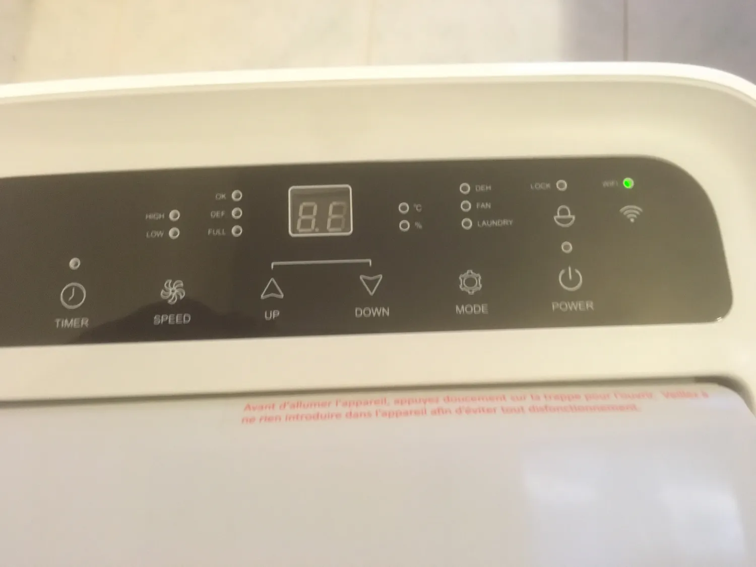 Voltman MIST-E VOM541111 déshumidificateur blanc WiFi