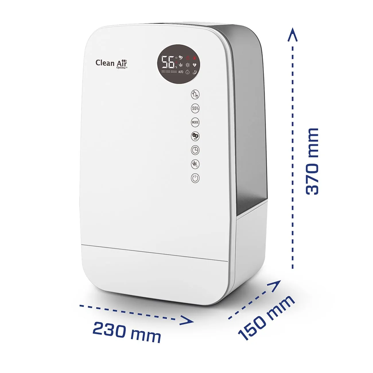 Clean Air Optima CA-607W humidificateur ultrason 65 m² UVC
