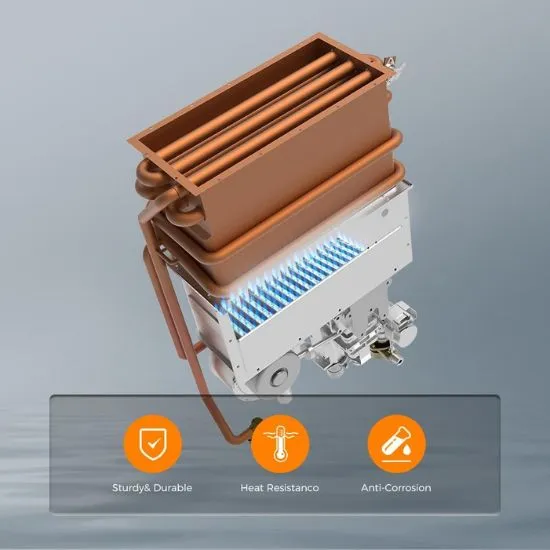 Camplux Pro 5,28 GPM chauffe-eau gaz maison 20 L propane blanc