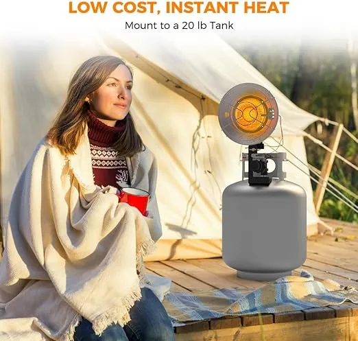 Camplux chauffage propane bouteille 15000 BTU simple brûleur