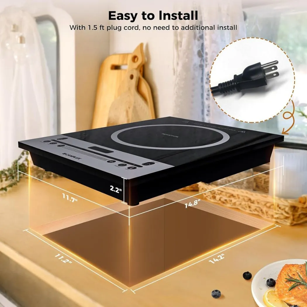 Camplux plaque induction portable 1800W 1 feu