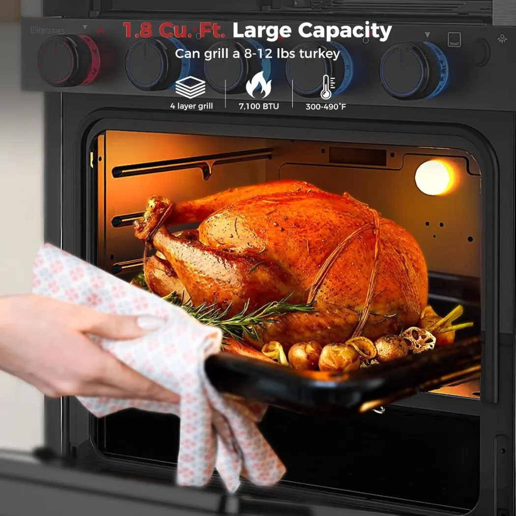 Camplux Elite cuisinière gaz camping-car 21 pouces 3 feux