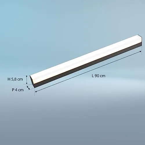 Voltman Khea réglette salle de bain 90cm noire IP44