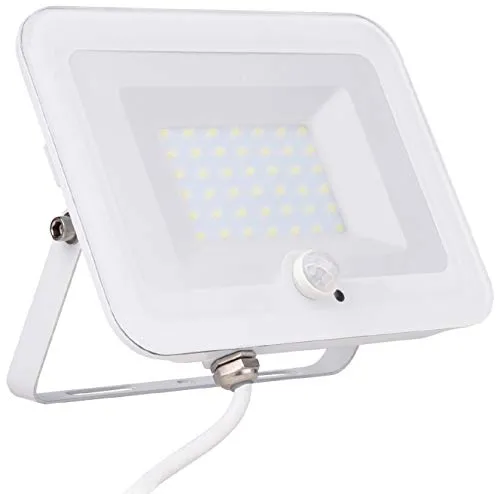 Voltman projecteur plat blanc 3000 lm détecteur IP65