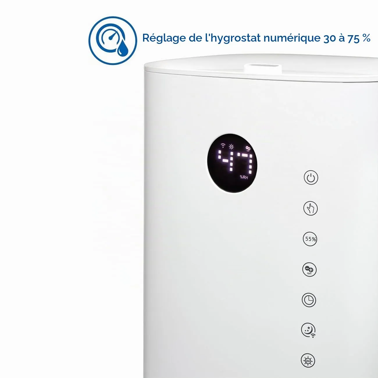 Clean Air Optima CA-604 Smart humidificateur blanc 55 m²