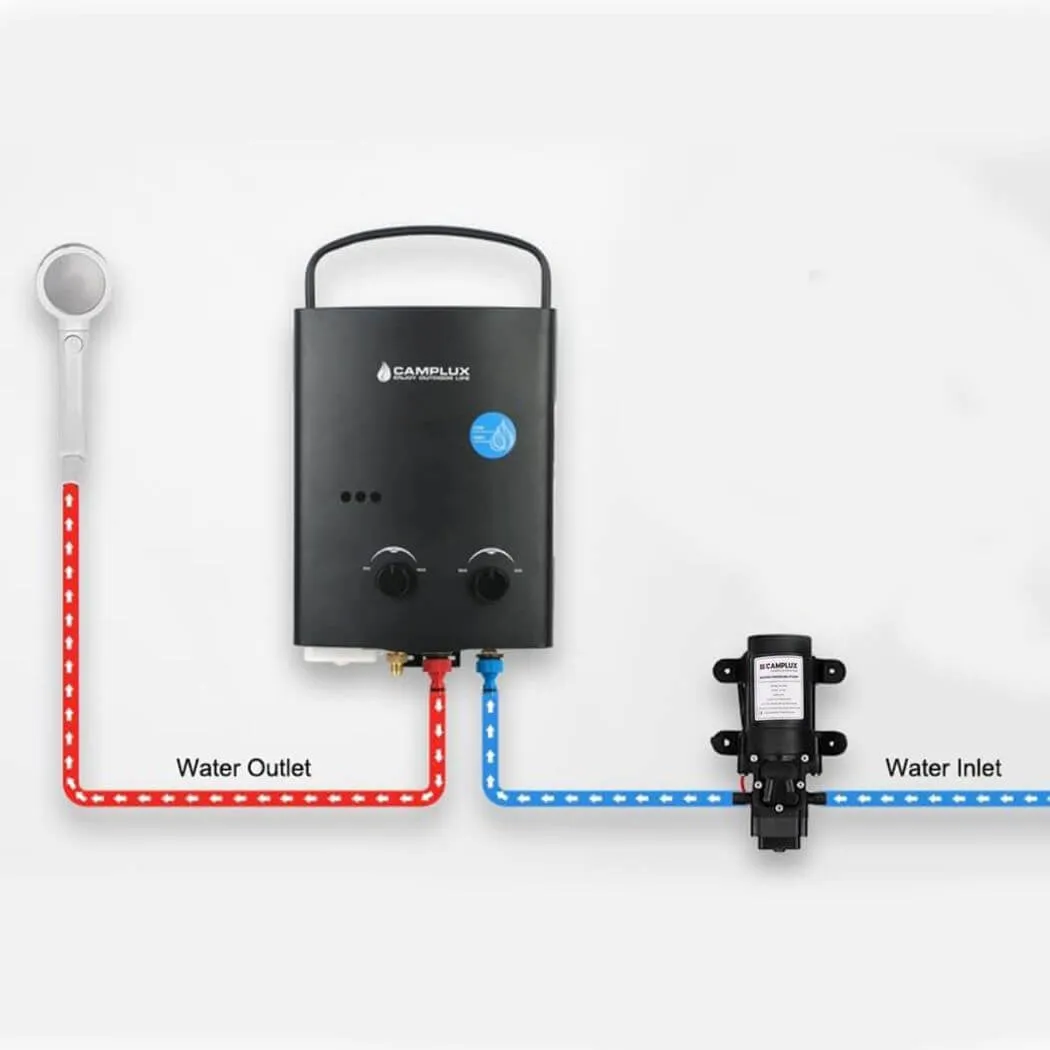 Camplux JK-2202 pompe à eau 12V 35 PSI 4,3L/min membrane