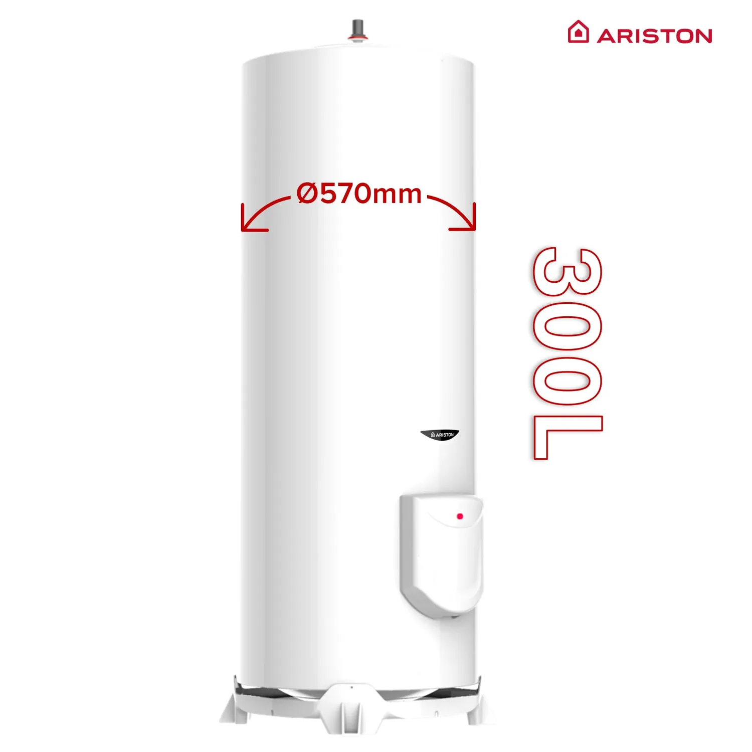 Ariston Sagéo 300L chauffe-eau sol stéatite eau calcaire