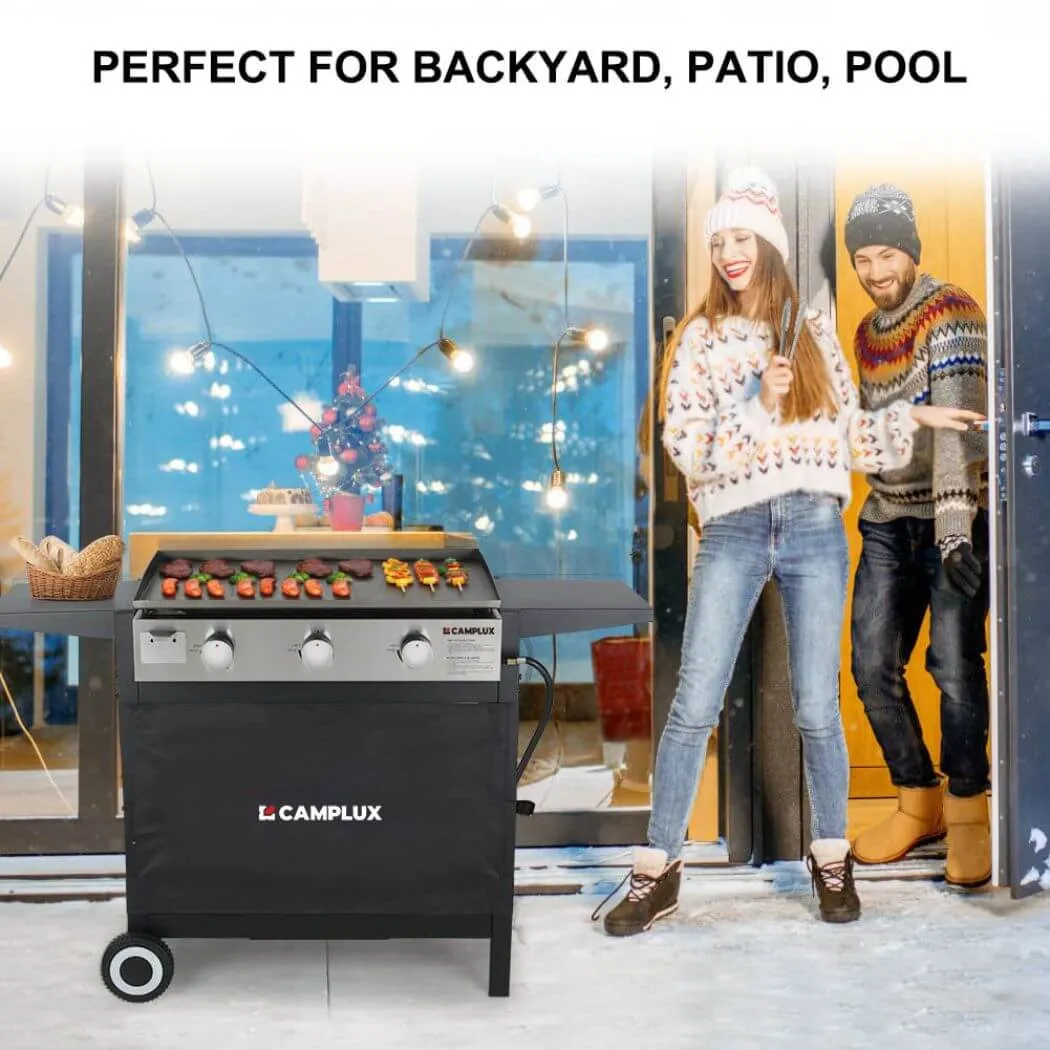 Camplux 33000 BTU plancha gaz 3 brûleurs extérieur LP