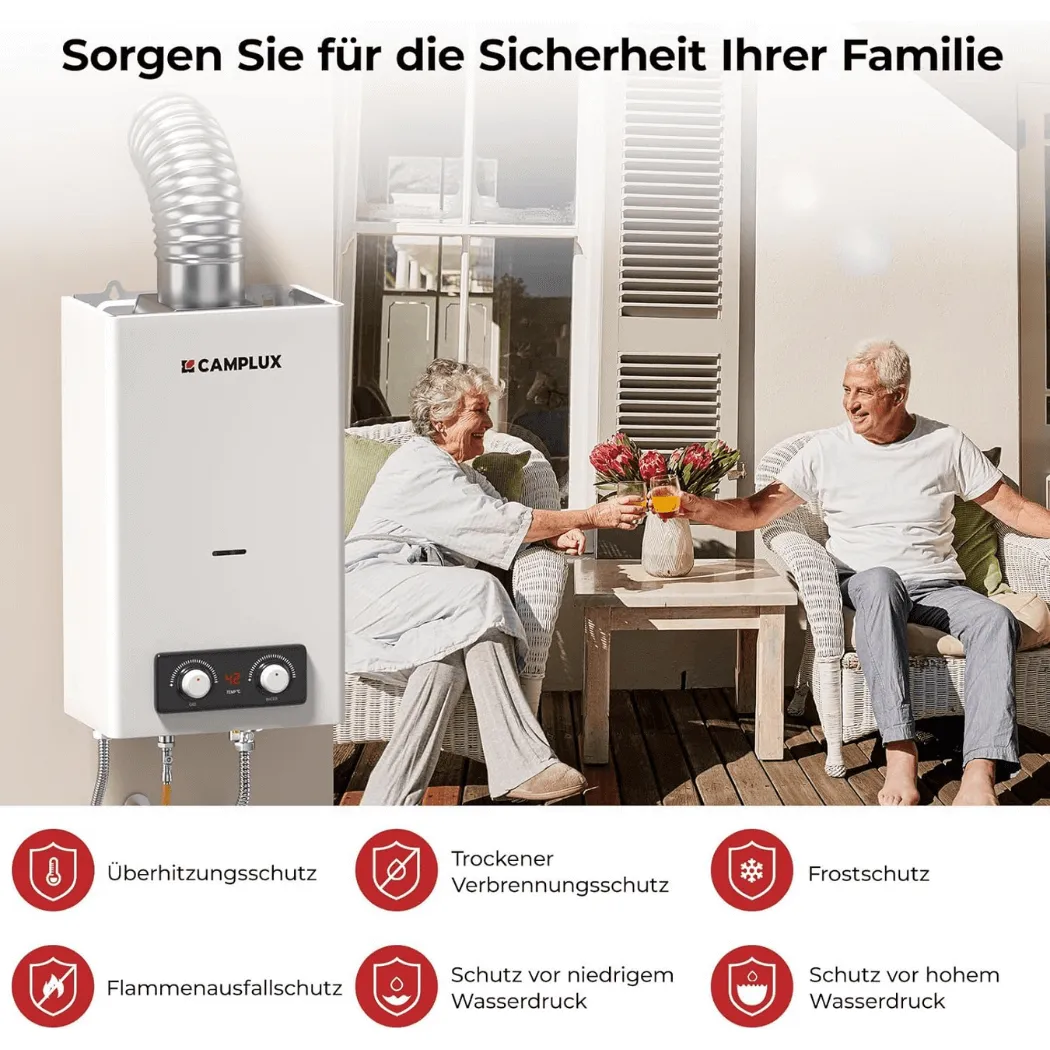 Camplux BD300NG chauffe-eau gaz sans réservoir 11L Low NOx