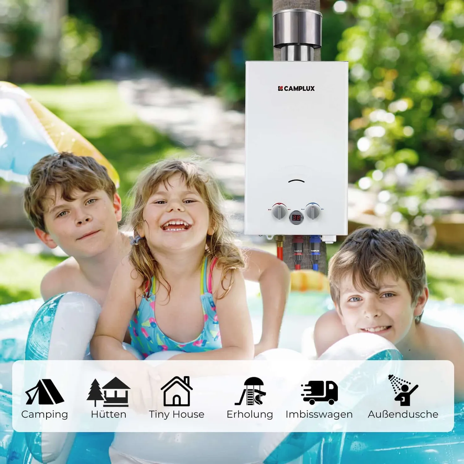 Camplux BW264C chauffe-eau gaz extérieur 10L 50 mbar