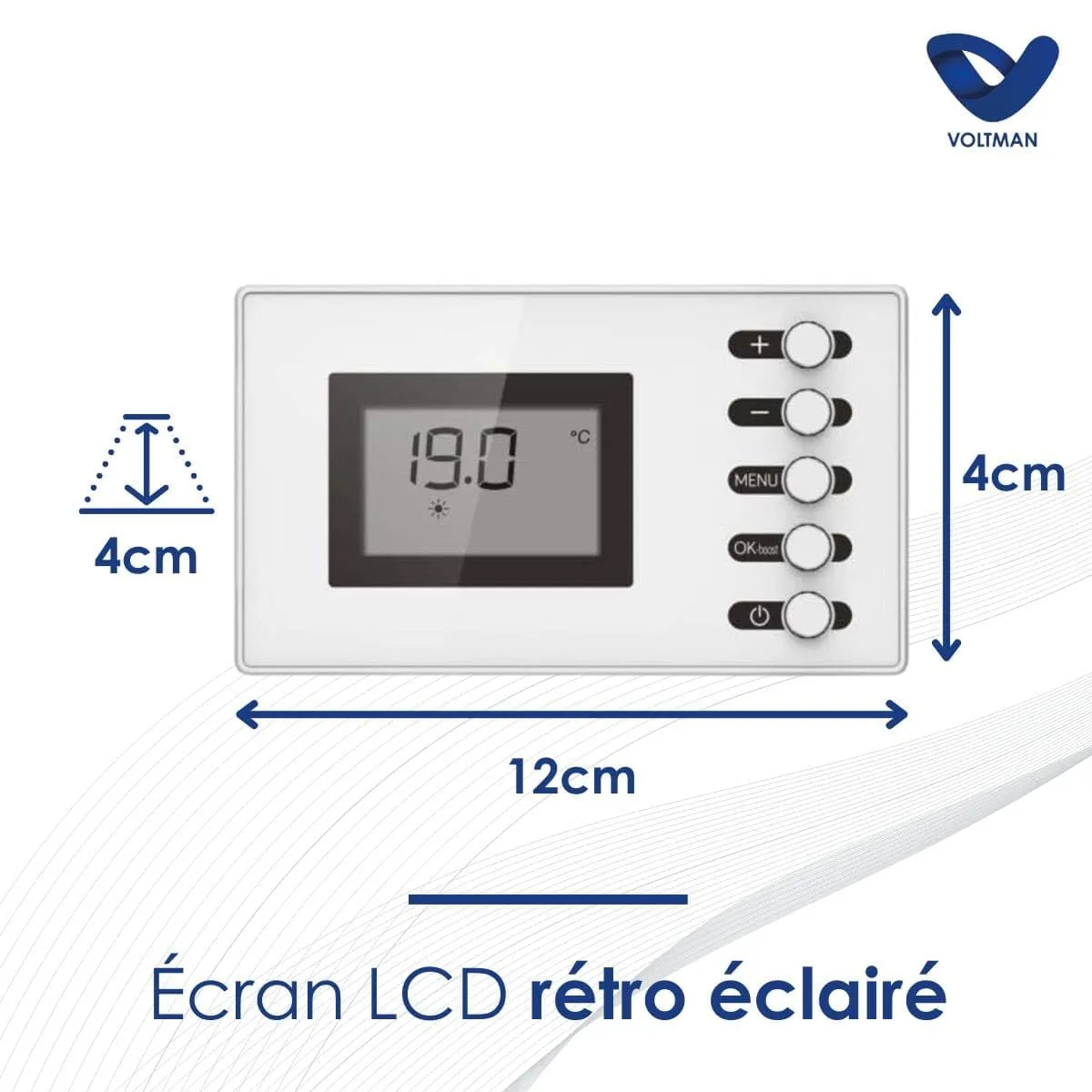 Voltman VOM540024 sèche-serviettes 500 W programmable