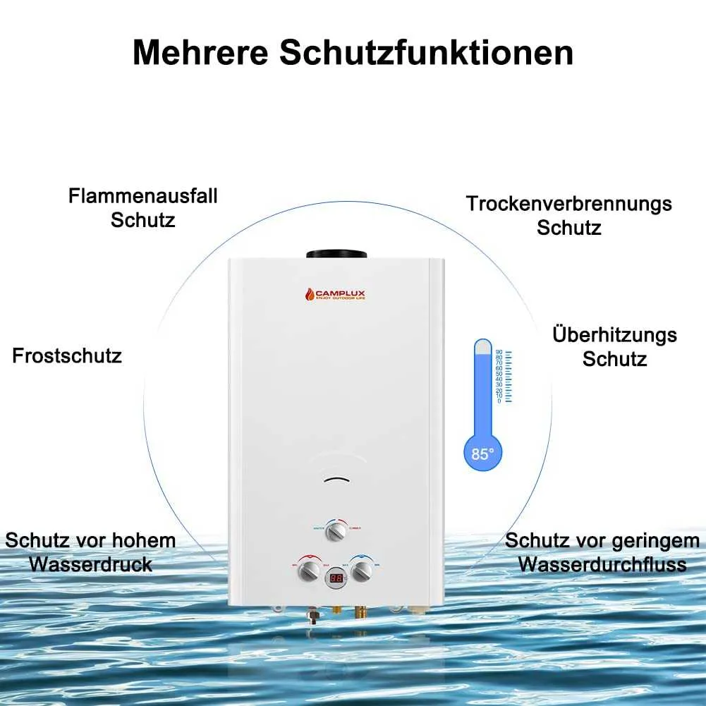 Camplux BW422GR-DE chauffe-eau gaz 16 L 50 mbar
