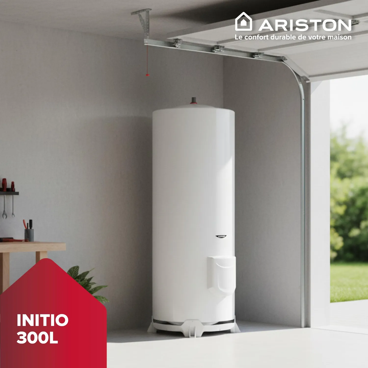 Ariston Initio 300 L chauffe-eau électrique sol 300L blindé