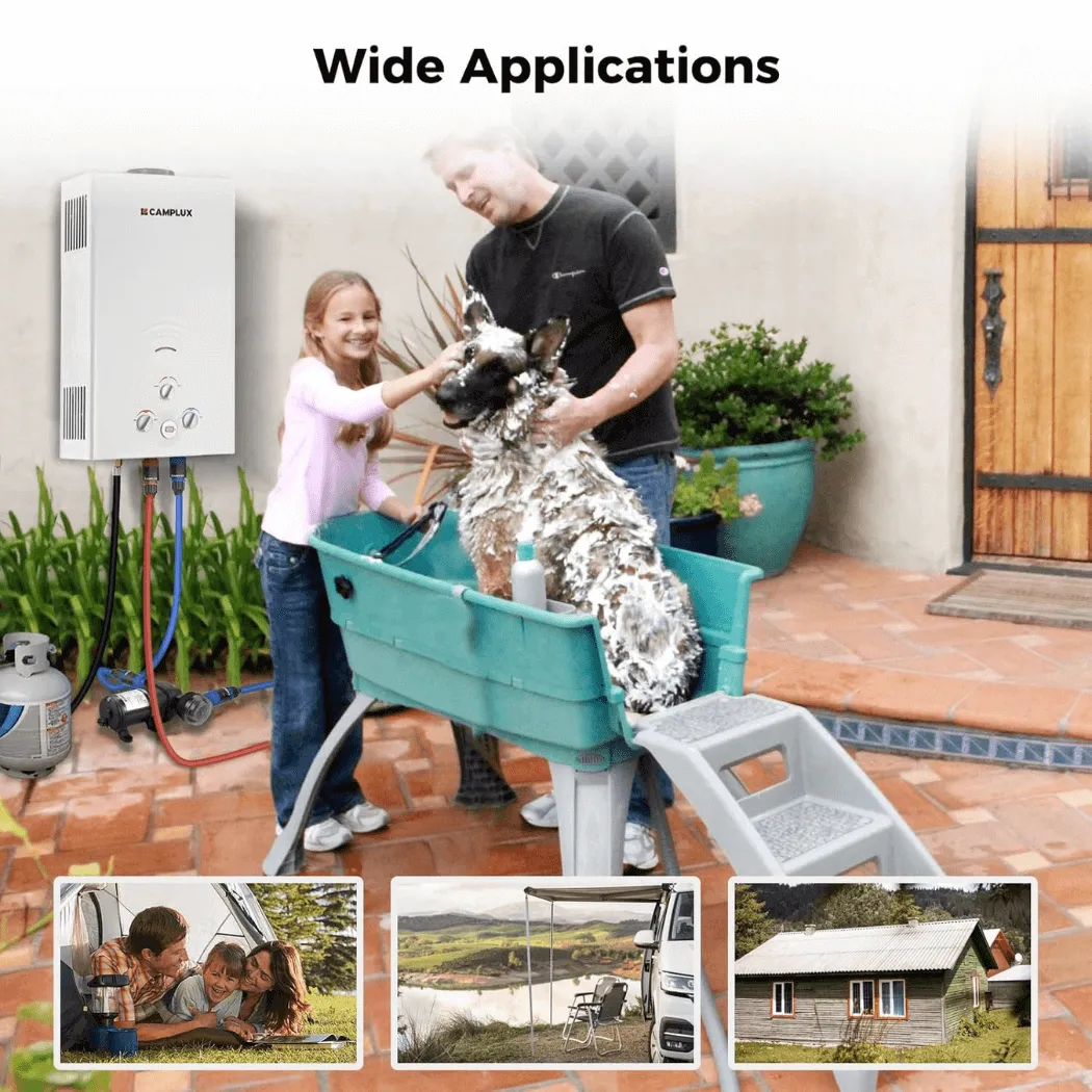 Camplux BW422P120 chauffe-eau propane 4,22 GPM kit pompe