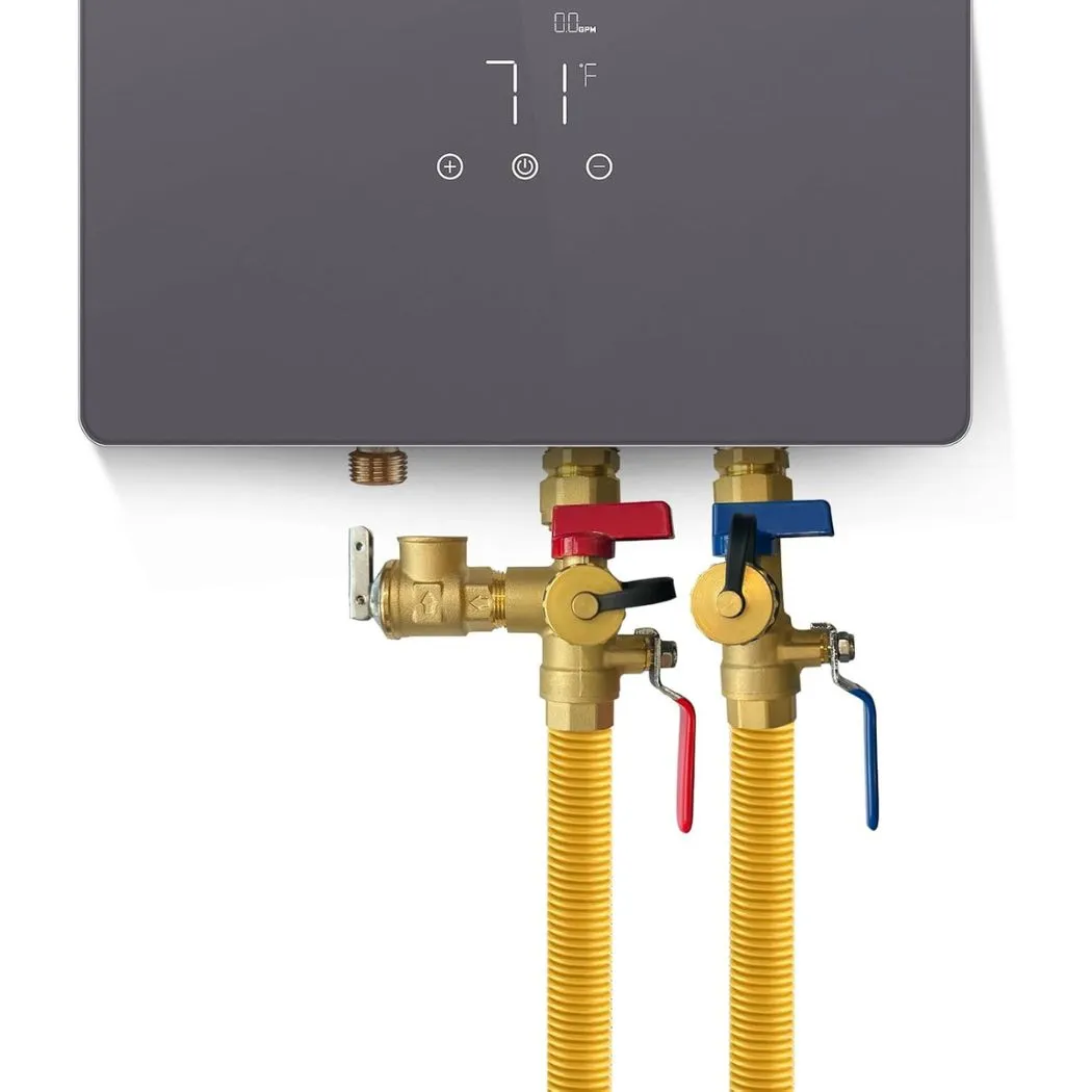 Camplux kit vannes 3/4" laiton entretien chauffe-eau