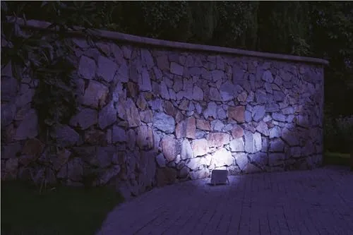 Voltman projecteur LED plat blanc 50W détecteur IP65