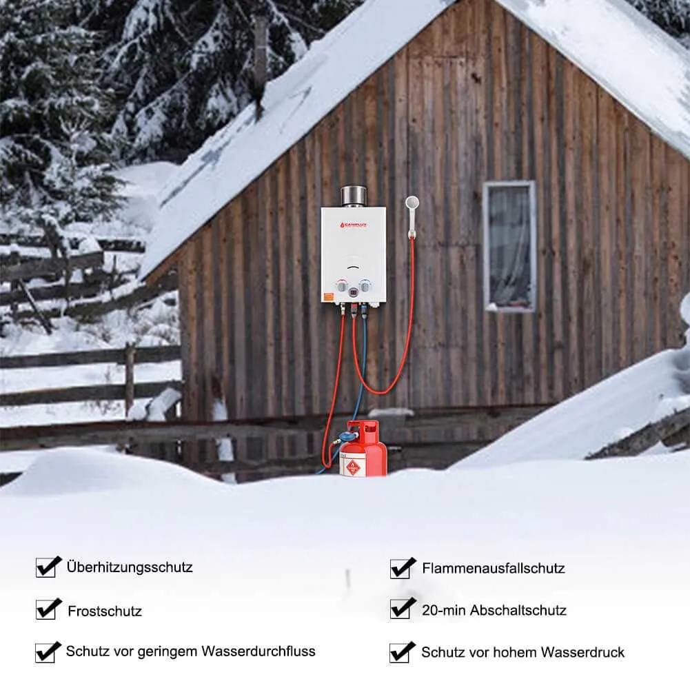 Camplux BW158C chauffe-eau gaz 6 l 50 mbar blanc