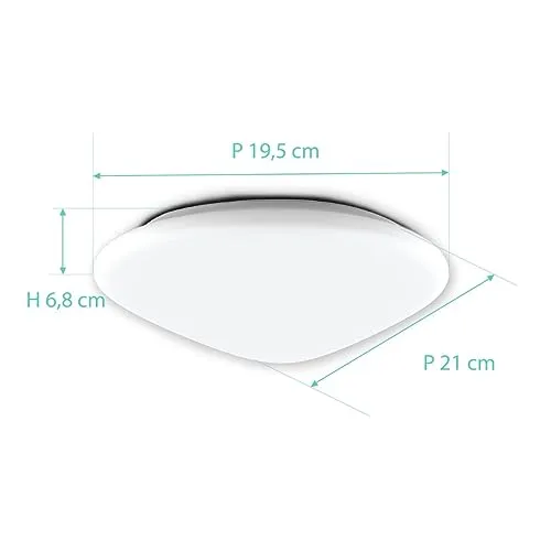 Voltman plafonnier salle de bains IP44 12W blanc 960 lm