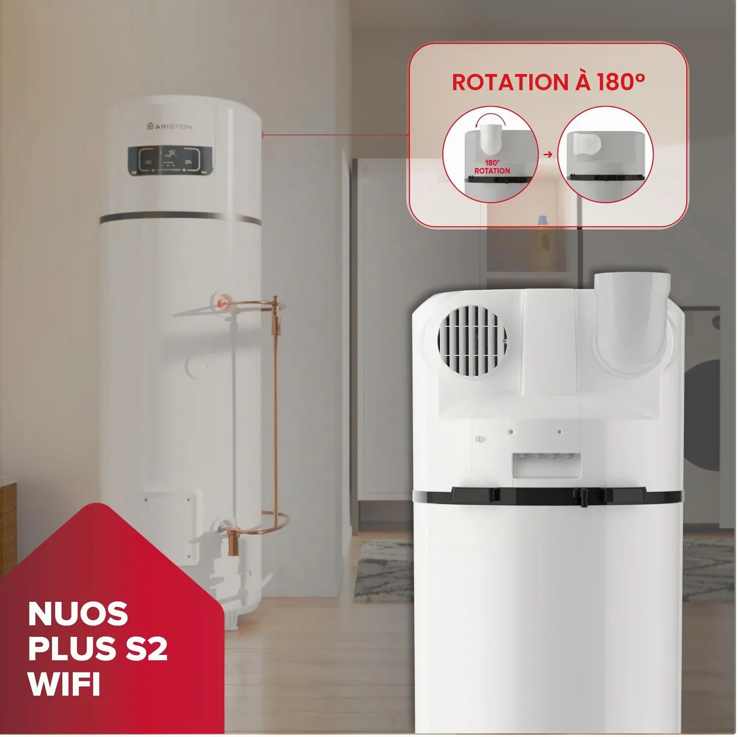 Ariston Nuos Plus S2 Wifi chauffe-eau thermodynamique 250L A+