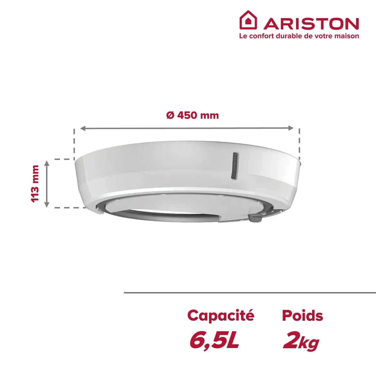 Ariston Hotpoint Lydos Hybrid bac condensat 3629055