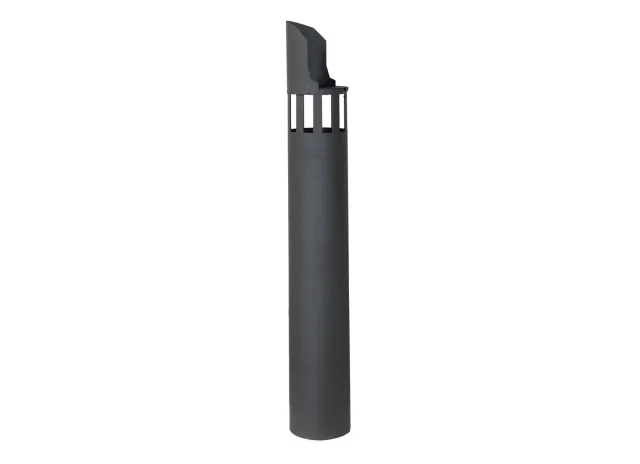 Thermobile Cheminée Ø150 chapeau intégré anthracite
