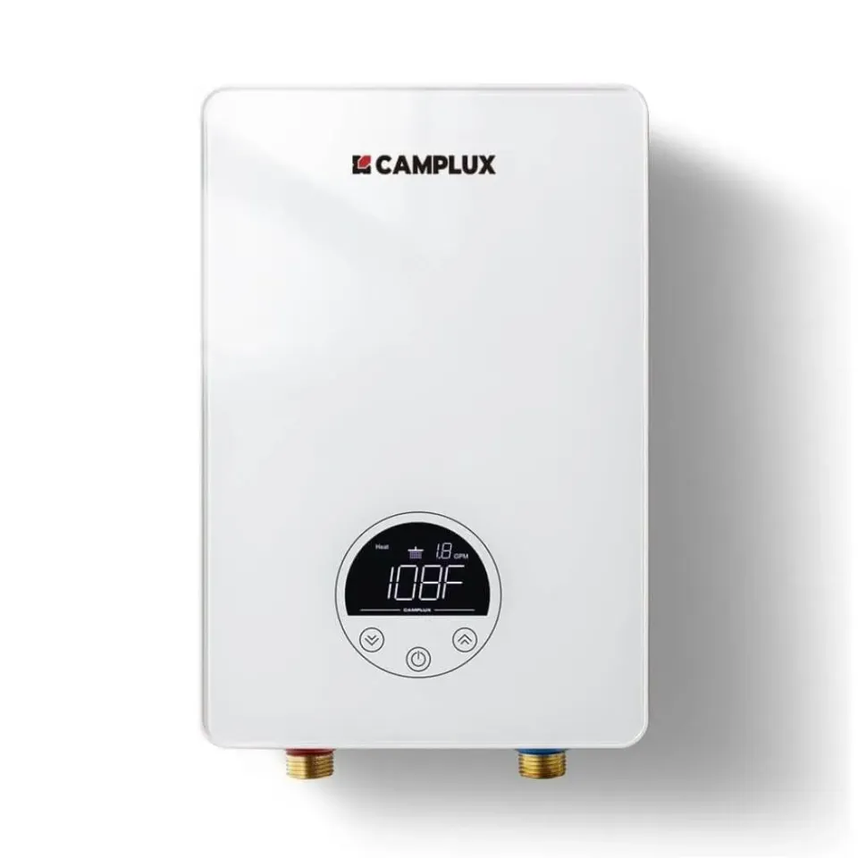 Camplux 6 kW chauffe-eau électrique instantané 1,0 GPM blanc
