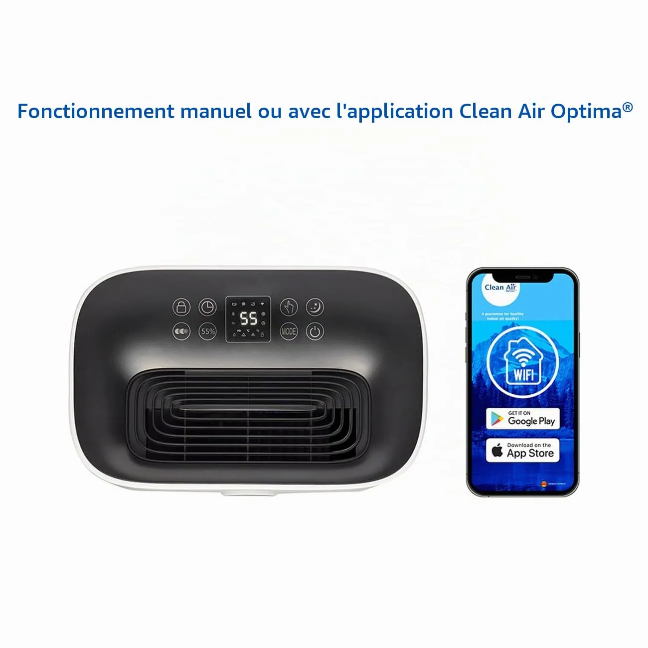 Clean Air Optima CA-706 Smart déshumidificateur 20 L/jour 70 m²