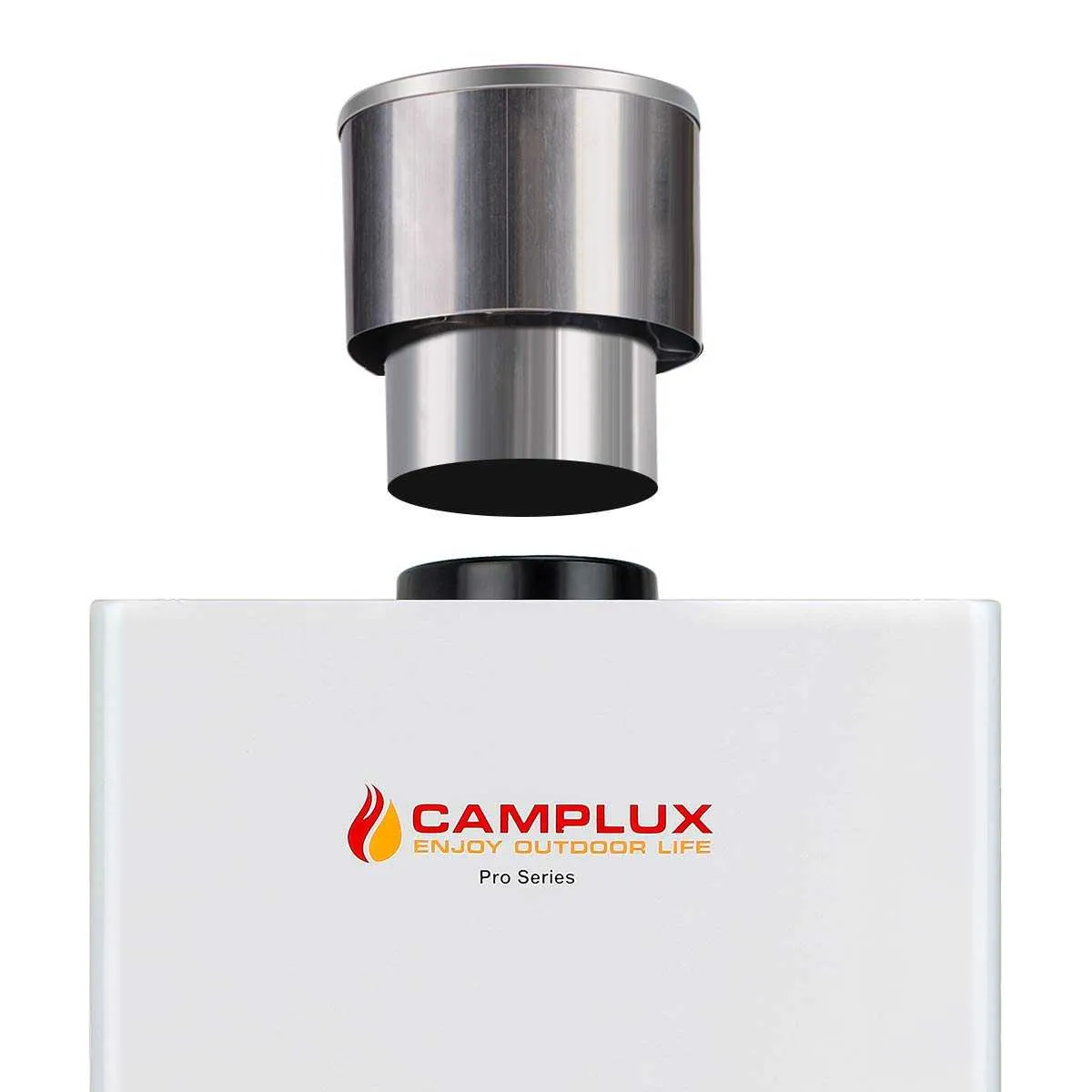 Camplux RC433 chapeau de pluie inox 110 mm chauffe-eau