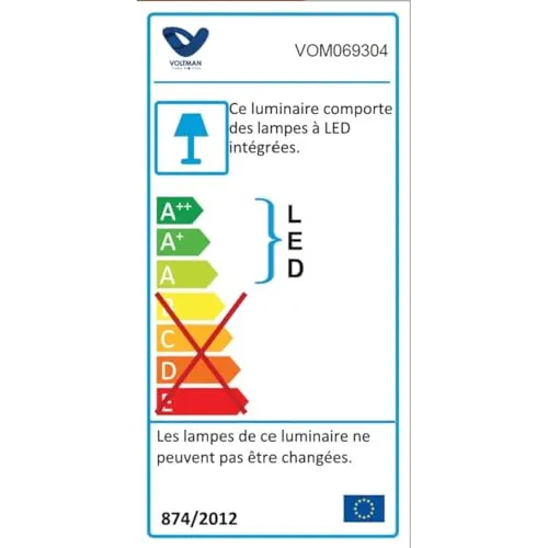 Voltman applique murale extérieure 13W sans détecteur