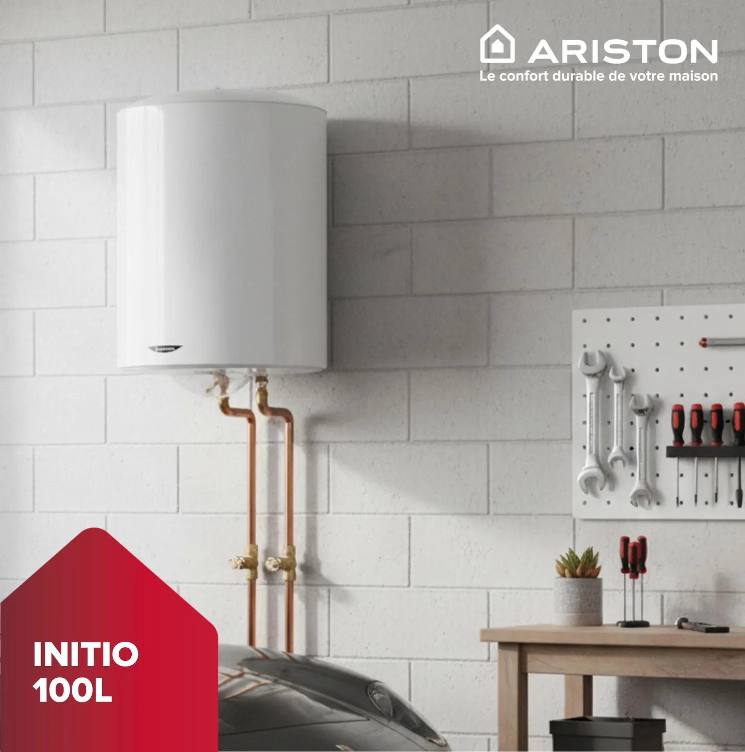 Ariston Hotpoint Initio 100L chauffe-eau 100 litres blindé
