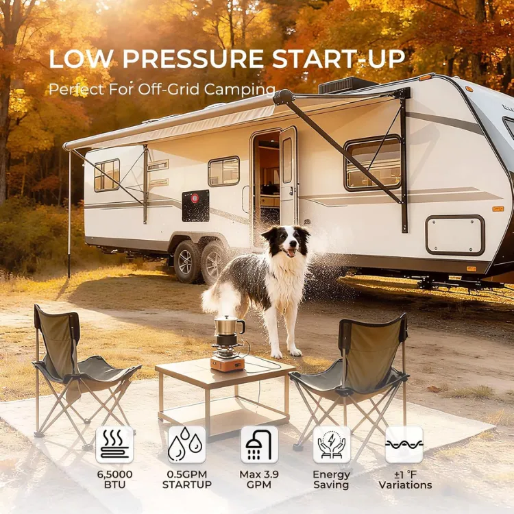 Camplux Classic chauffe-eau camping-car gaz noir 65000 BTU