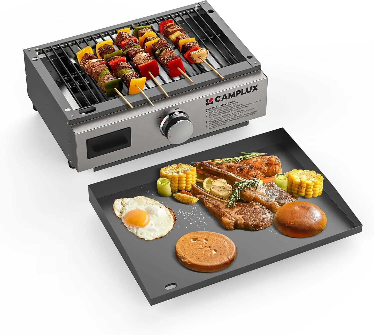 Camplux combo grill gaz four pizza 11000 BTU 17 pouces