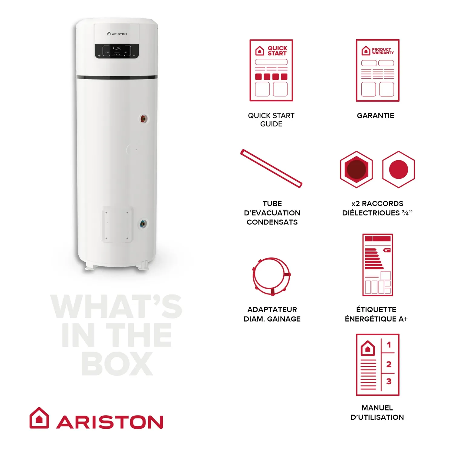 Ariston Nuos Plus S2 Wifi chauffe-eau thermodynamique 250L A+