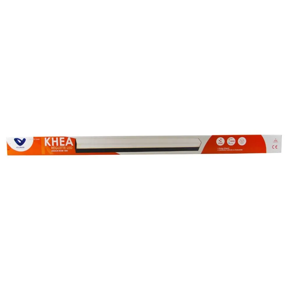 Voltman Khea réglette salle de bain 90cm noire IP44