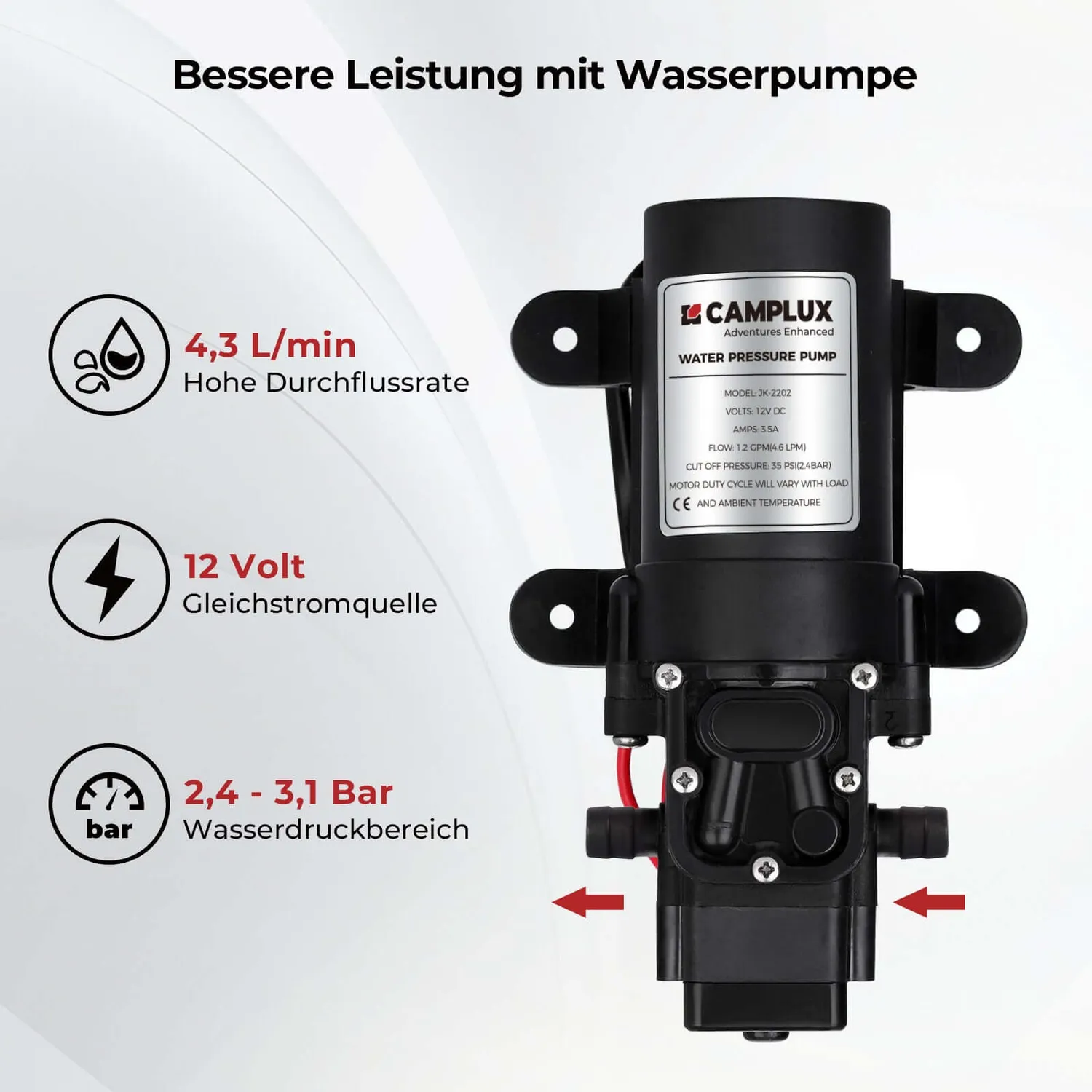 Camplux AY132P43 chauffe-eau gaz portable 5L 10kW