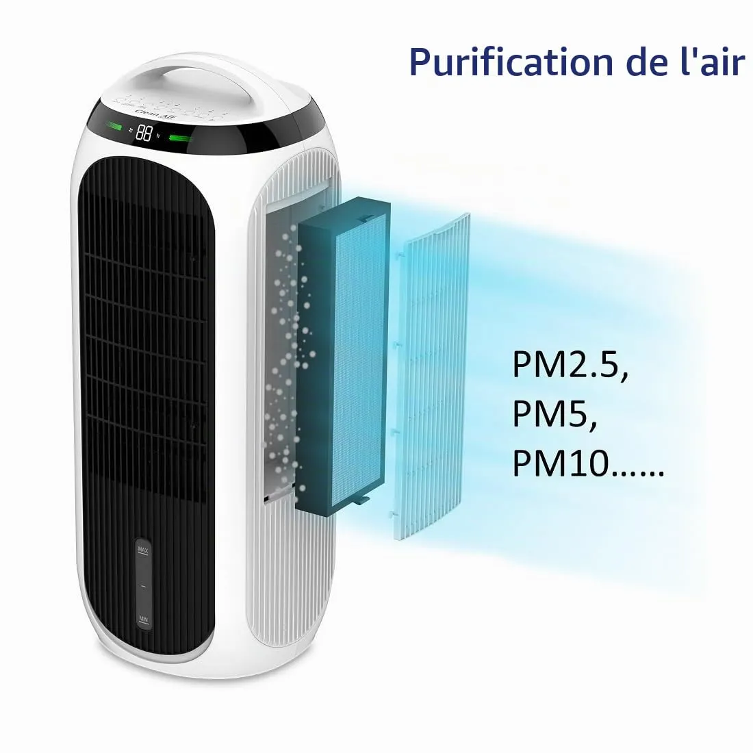 Clean Air Optima CA-106 Smart rafraîchisseur d'air 4 en 1 65 m²