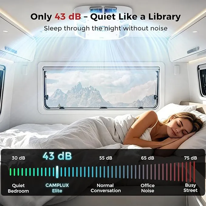 Camplux 15000 BTU climatiseur camping-car réversible télécommande R32