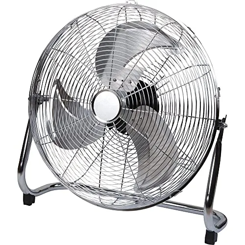 Voltman ventilateur brasseur d'air 45 cm chrome 1750 m3/h