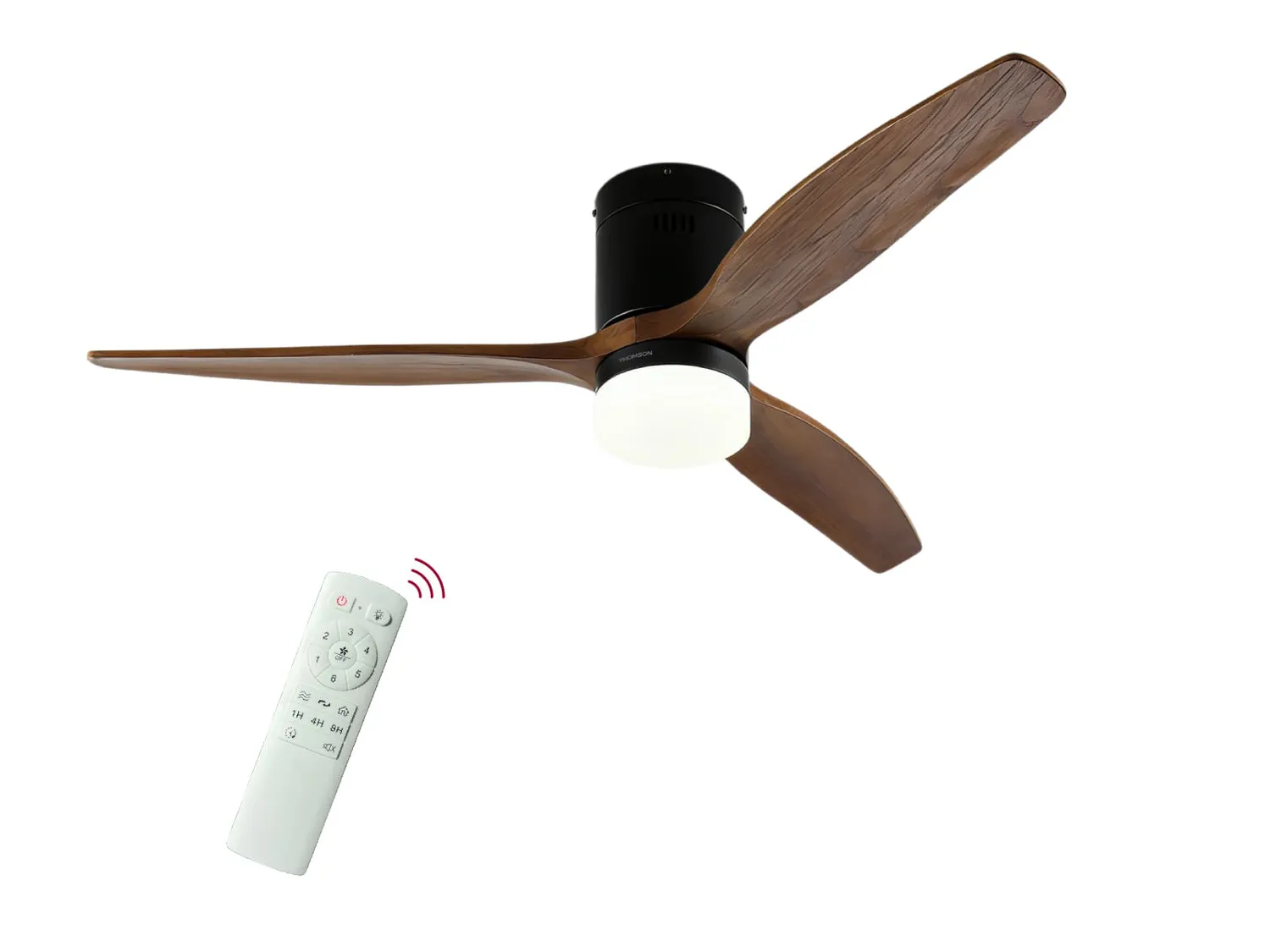 Thomson Olia ventilateur de plafond blanc sable LED silencieux