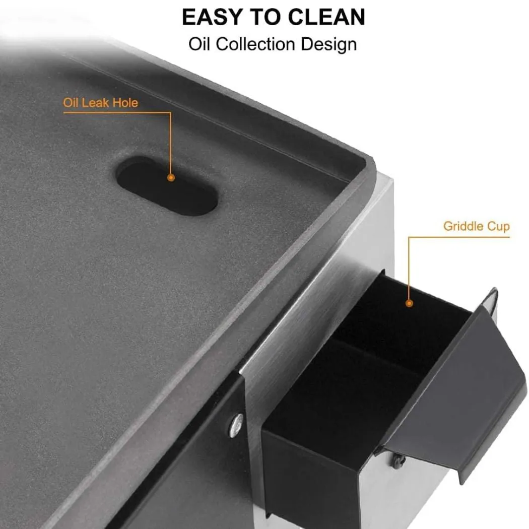 Camplux 17 pouces plancha gaz portable 13000 BTU