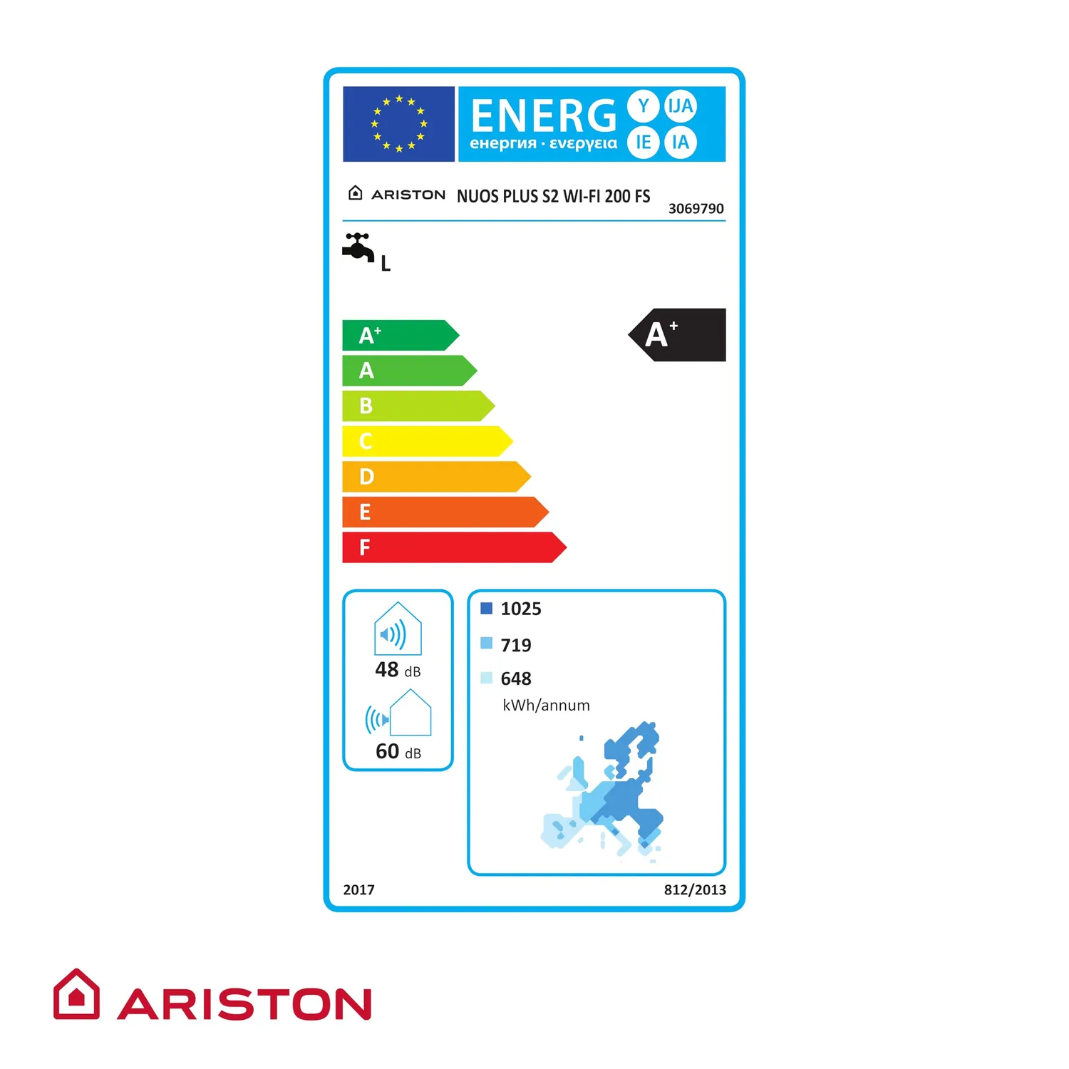 Ariston Hotpoint Nuos Plus S2 Wifi 200L thermodynamique