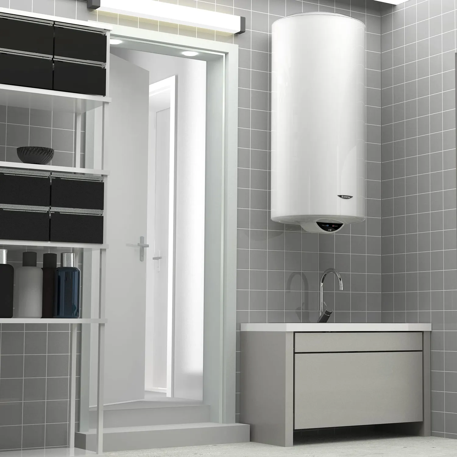 Ariston Hotpoint HPC+ chauffe-eau 100 L vertical mural stéatite