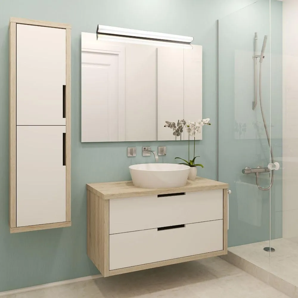 Voltman Khea réglette salle de bain 90cm noire IP44