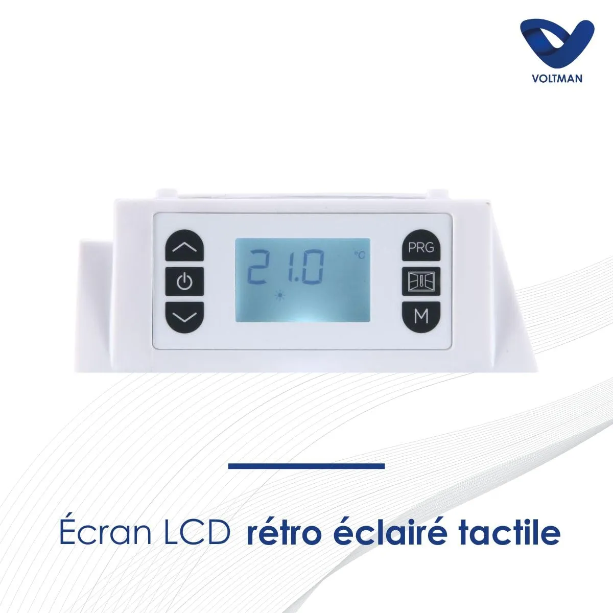 Voltman VOM540031 radiateur céramique 1500W blanc détecteur